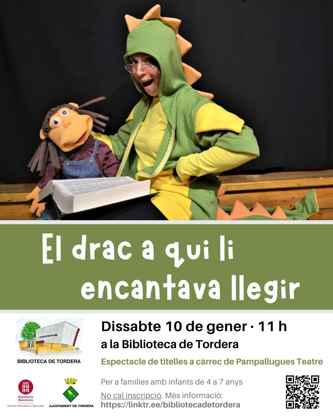 Espectacle de titelles: "El drac a qui li encantava llegir