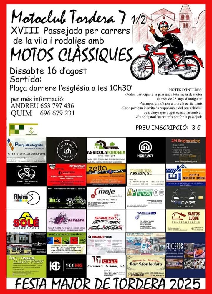 XVIII Passejada per carrers de les motos clàssiques