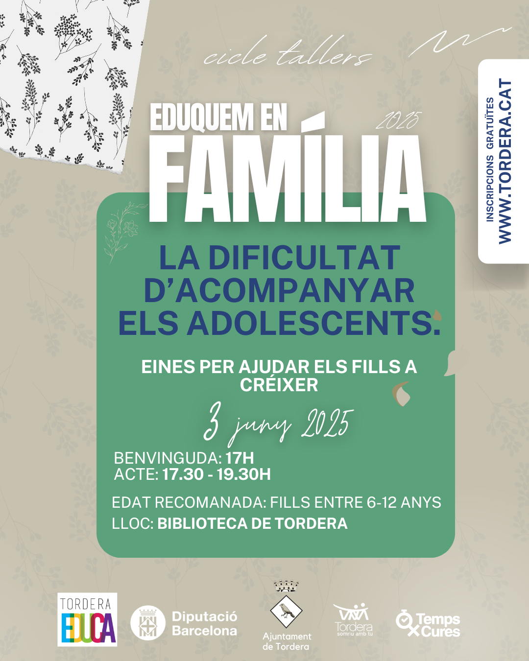 Taller eduquem en família: 