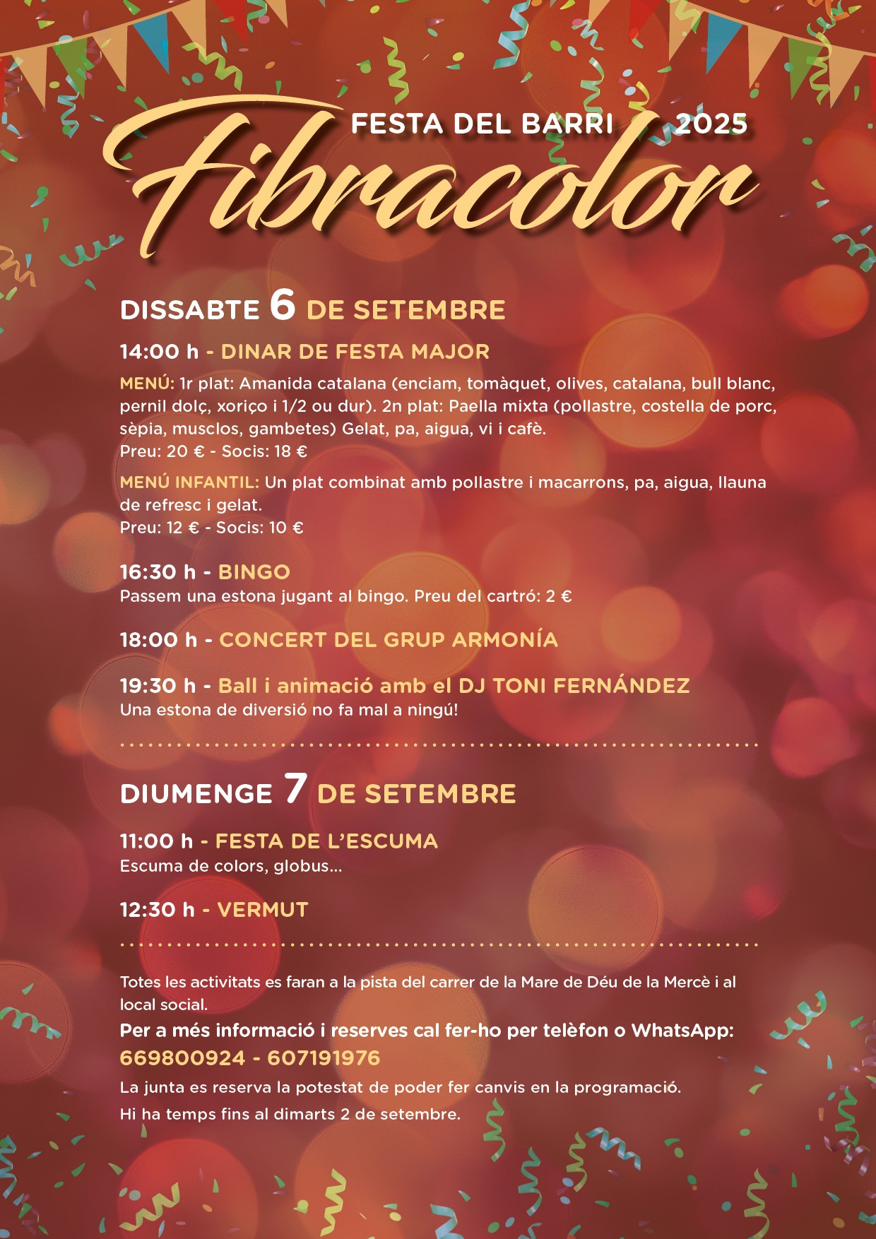 Festes del veïnat de Fibracolor