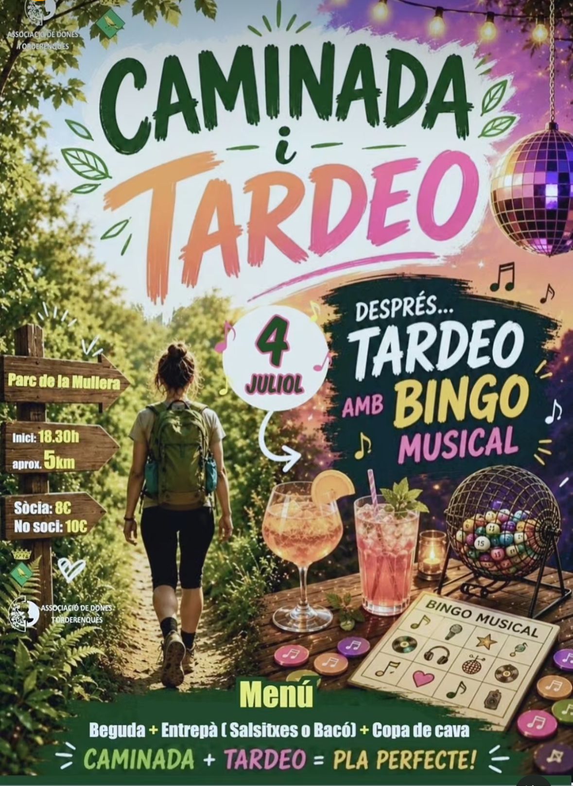 CAMINADA i tardeo amb Associaci&oacute; de dones torderenques