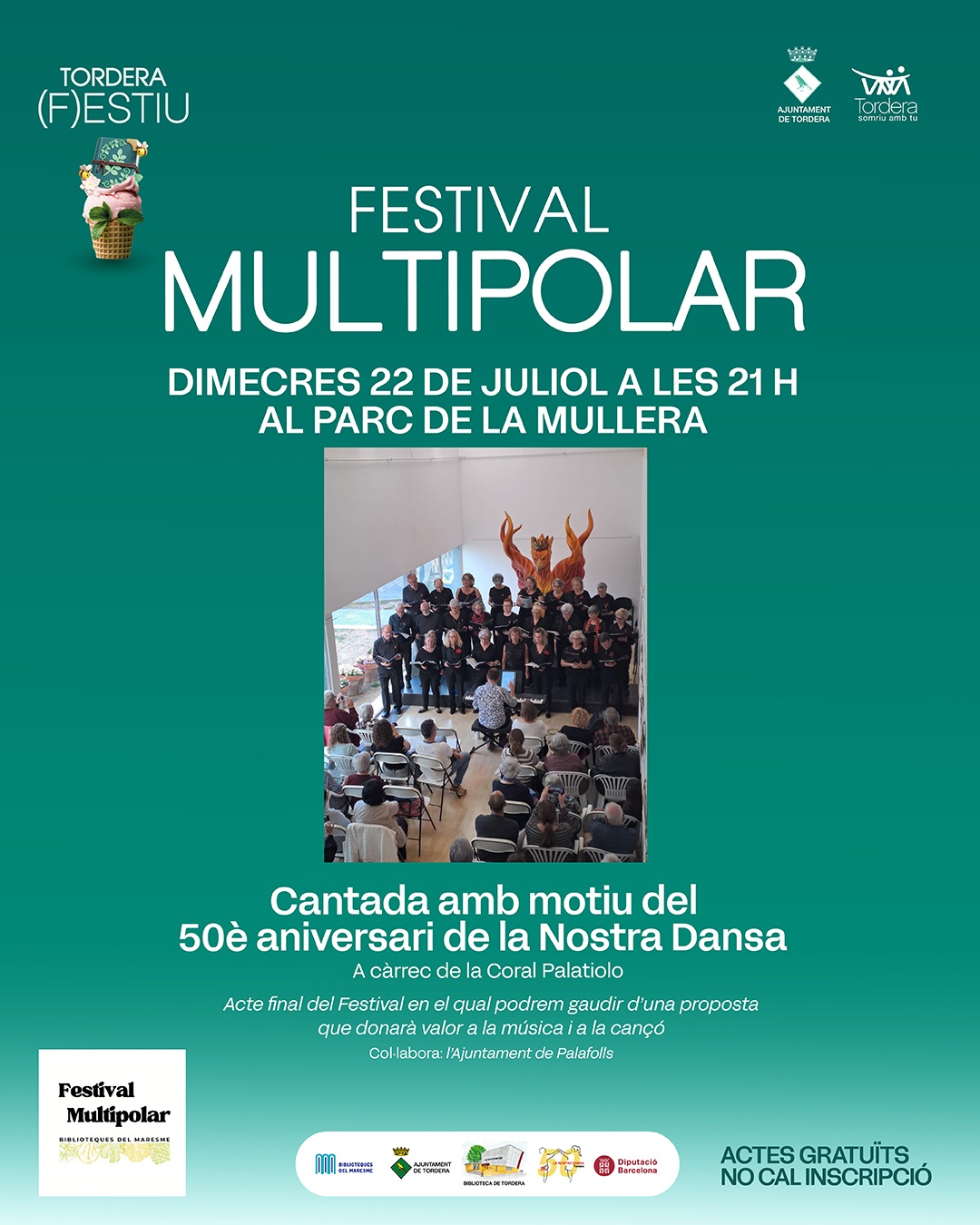 FESTIVAL MULTIPOLAR Cantada amb motiu del 50&egrave; aniversari de la Nostra Dansa