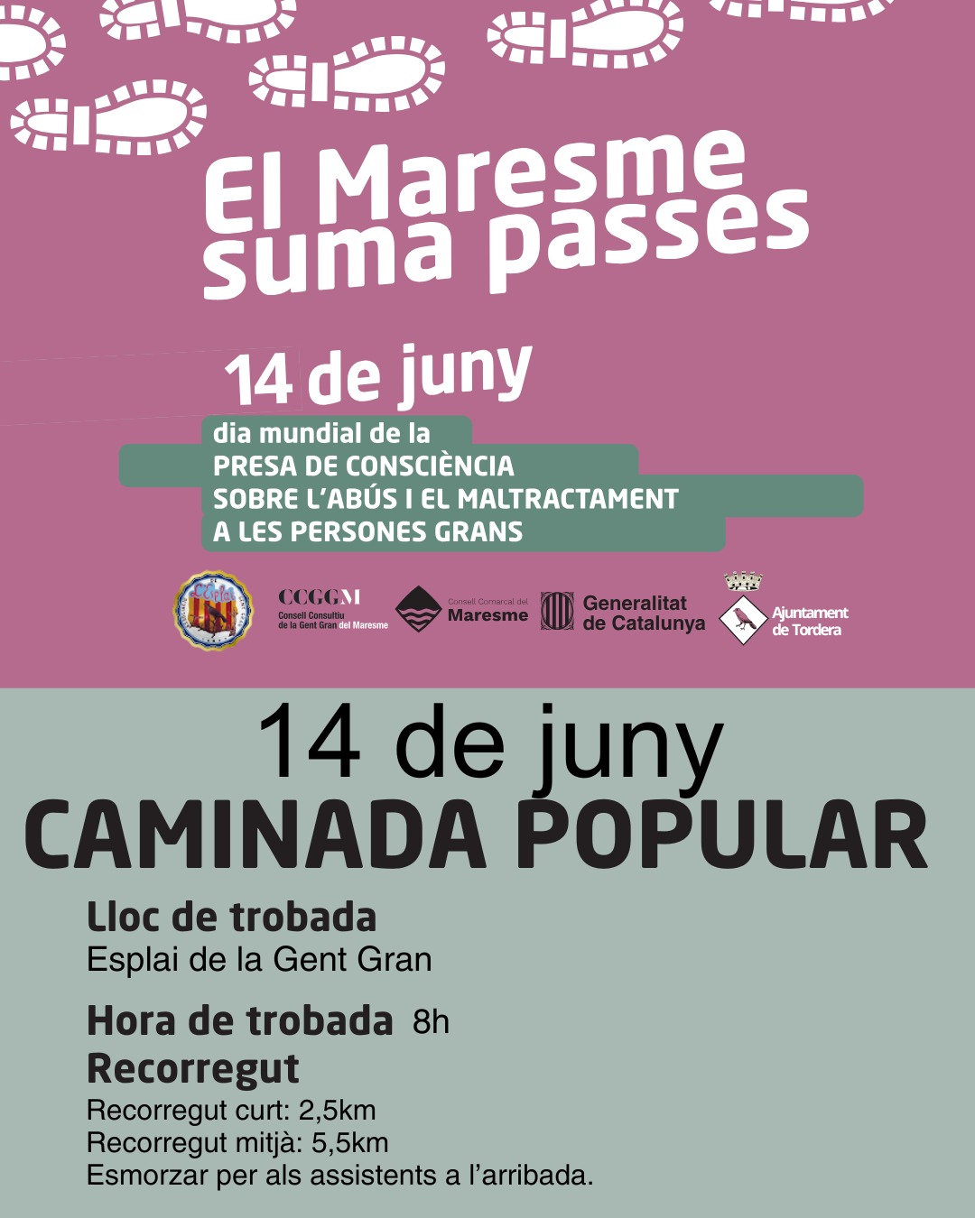 Caminada popular contra el maltractament a persones grans