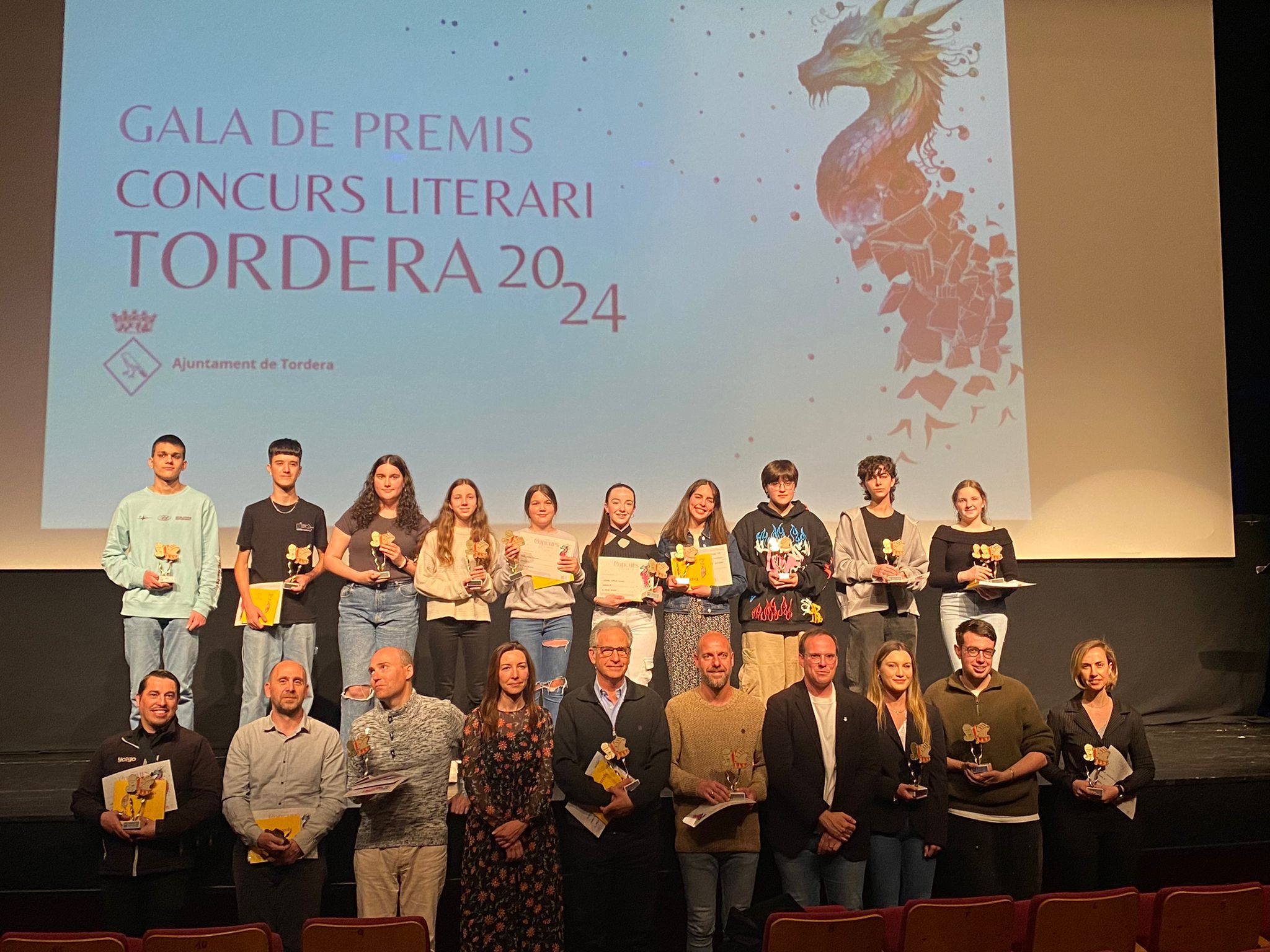 L'Ajuntament de Tordera fa entrega dels premis del Concurs Literari Sant Jordi 2024