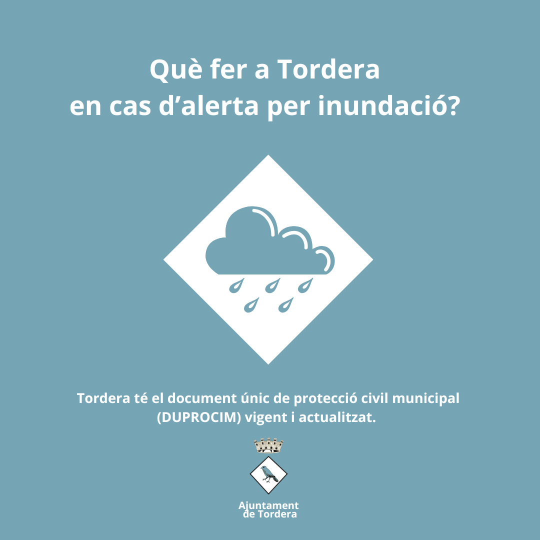 Què fer a Tordera en cas d'alerta per inundació?