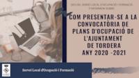 Obert el procés de selecció de Plans Ocupacionals per a treballar, amb caràcter temporal, a l'Ajuntament de Tordera