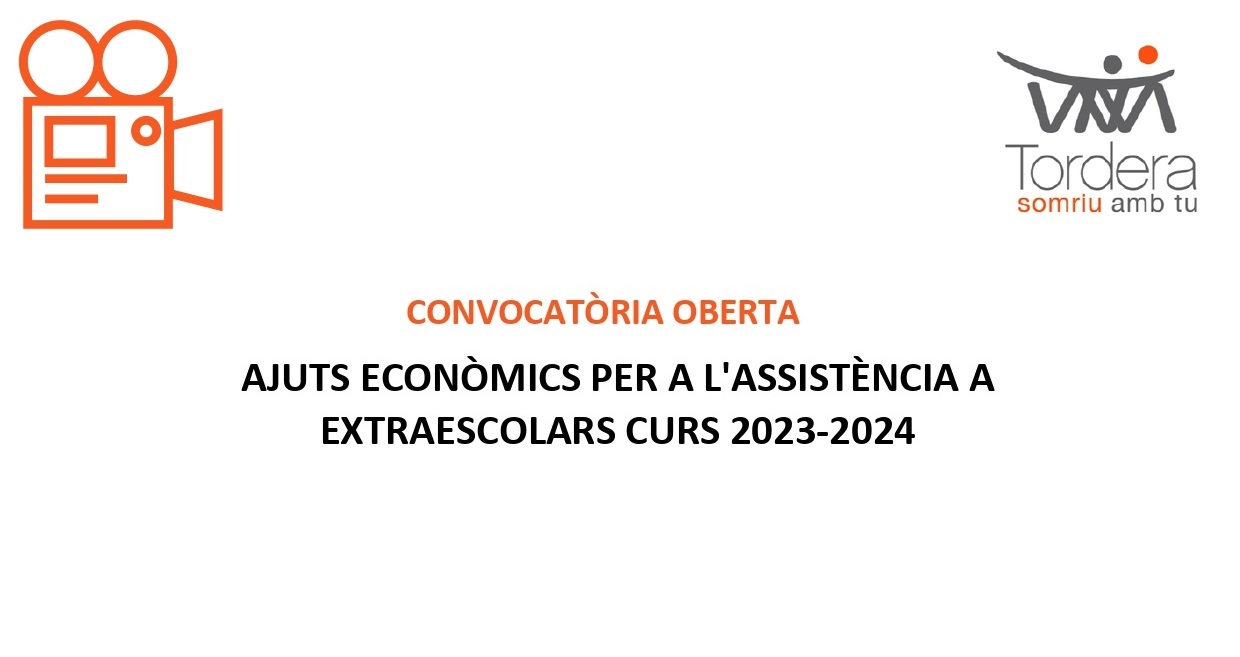 Oberta la convocatòria per a la concessió d'ajuts econòmics per a l'assistència a activitats extraescolars, adreçada a alumnes empadronats a Tordera per al curs 2023-24
