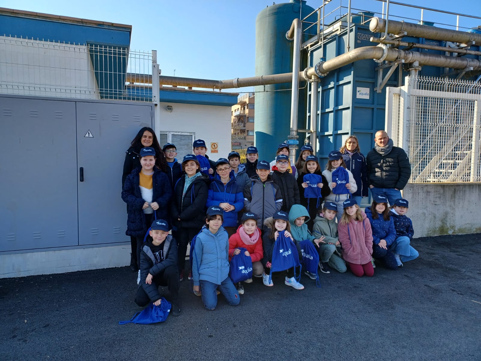  Alumnes de l'Escola Vedruna visiten la planta potabilitzadora d'aigua de Tordera