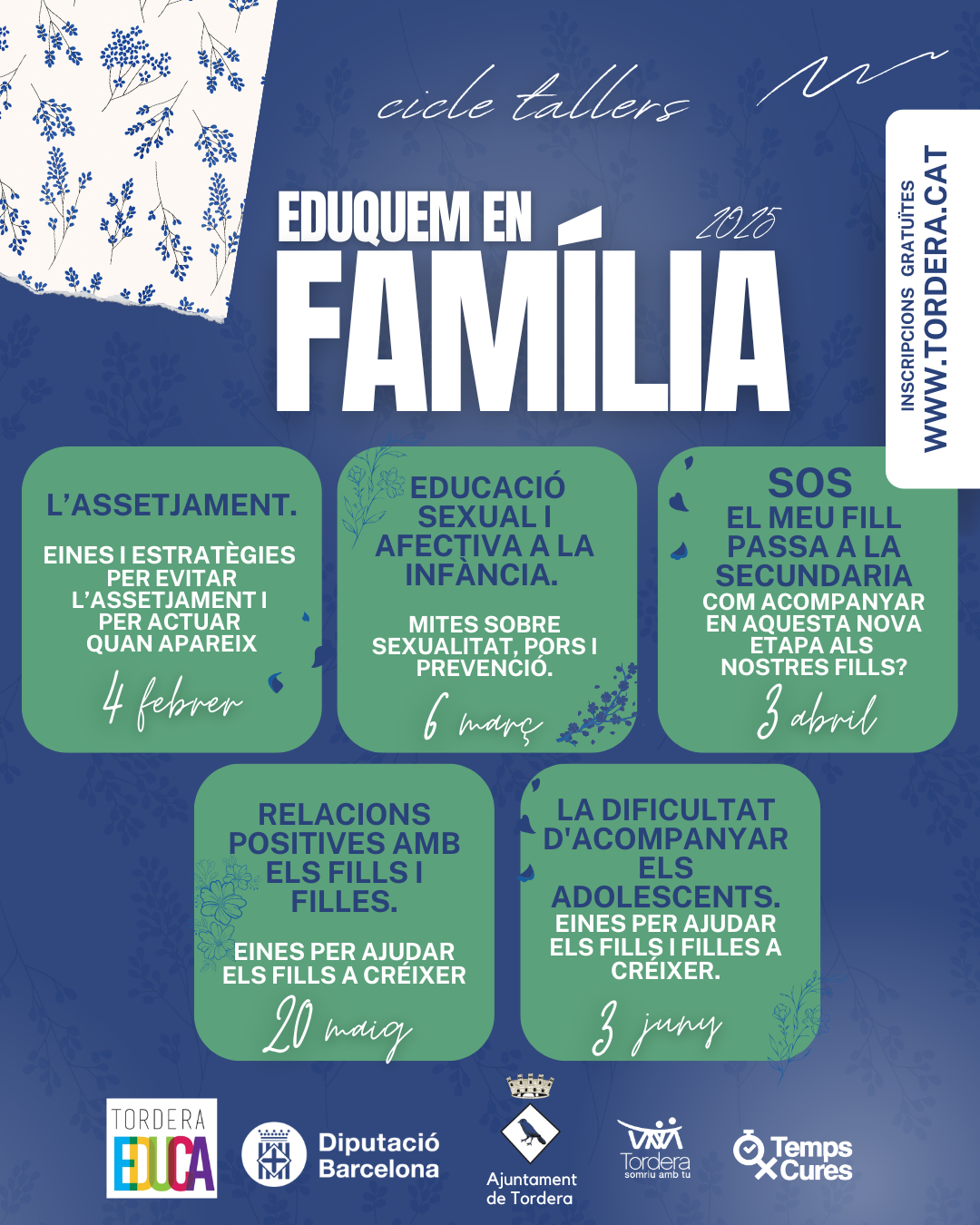 Eduquem en família: torna el cicle de tallers per a famílies