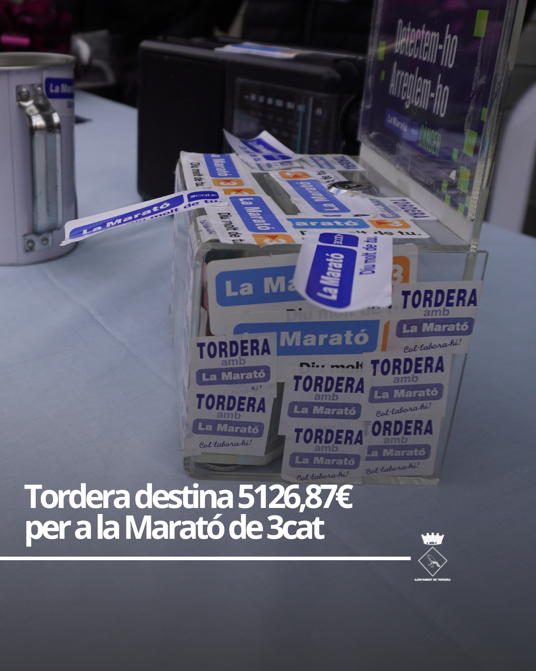  Tordera aporta m&eacute;s de 5100&euro; per la Marat&oacute; de 3CAT