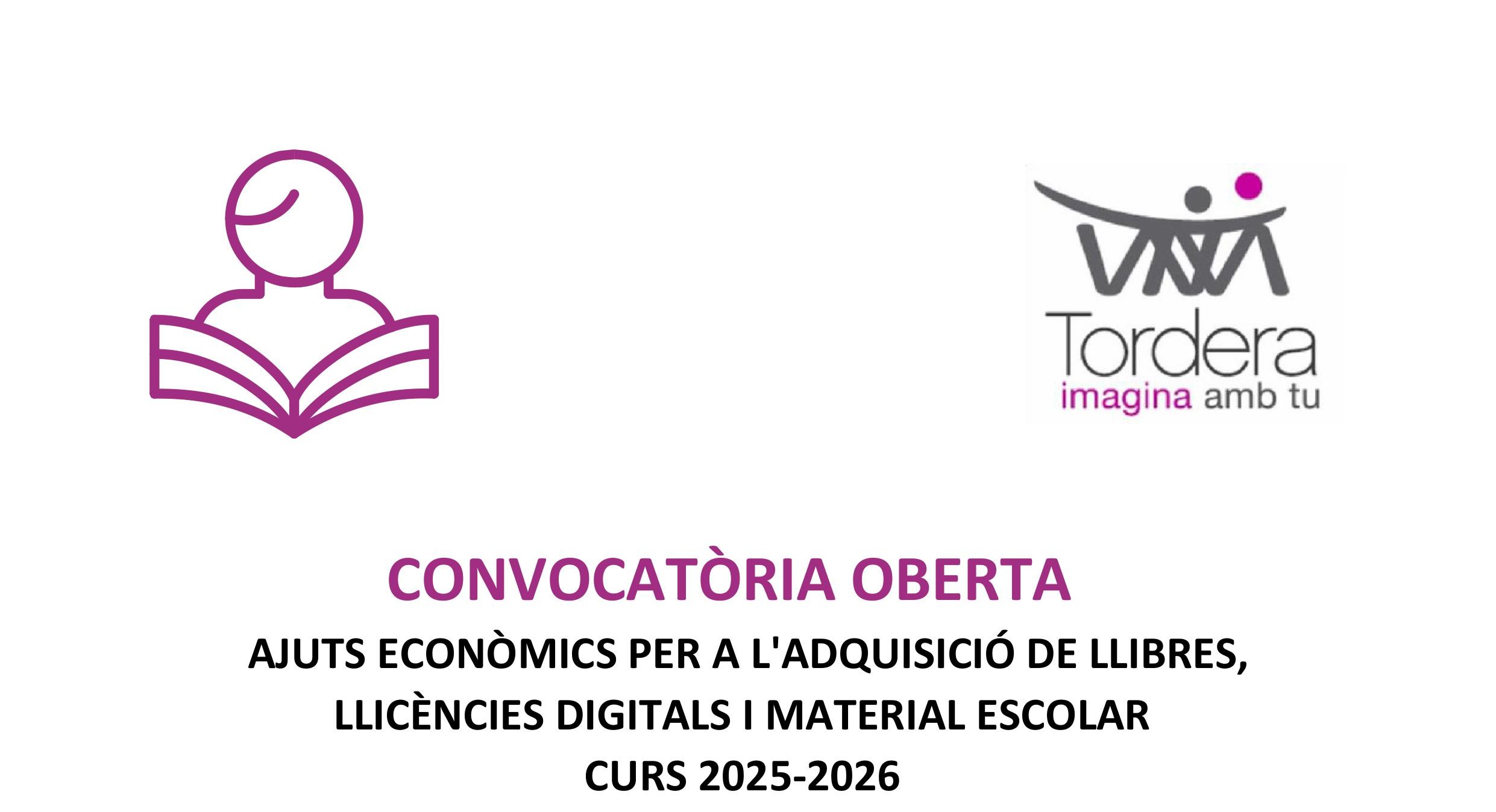 Oberta la convocatòria d'ajuts econòmics per a l'adquisició de llibres, llicències digitals i material escolar per al curs 2025-26