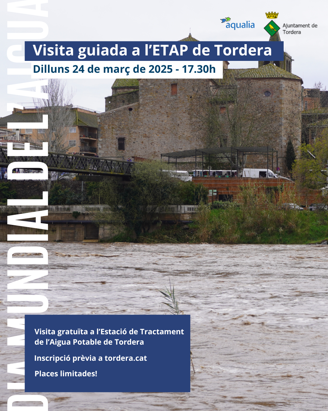 L'Ajuntament de Tordera organitza una visita guiada per l'ETAP de Tordera coincidint amb el Dia Mundial de l'Aigua