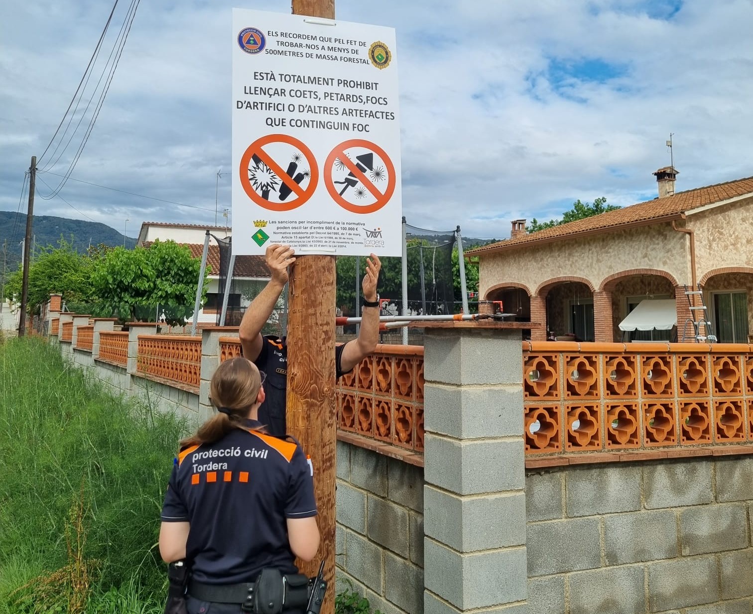 La Policia Local de Tordera i Protecció Civil preparen la revetlla de Sant Joan extremant totes les mesures de seguretat