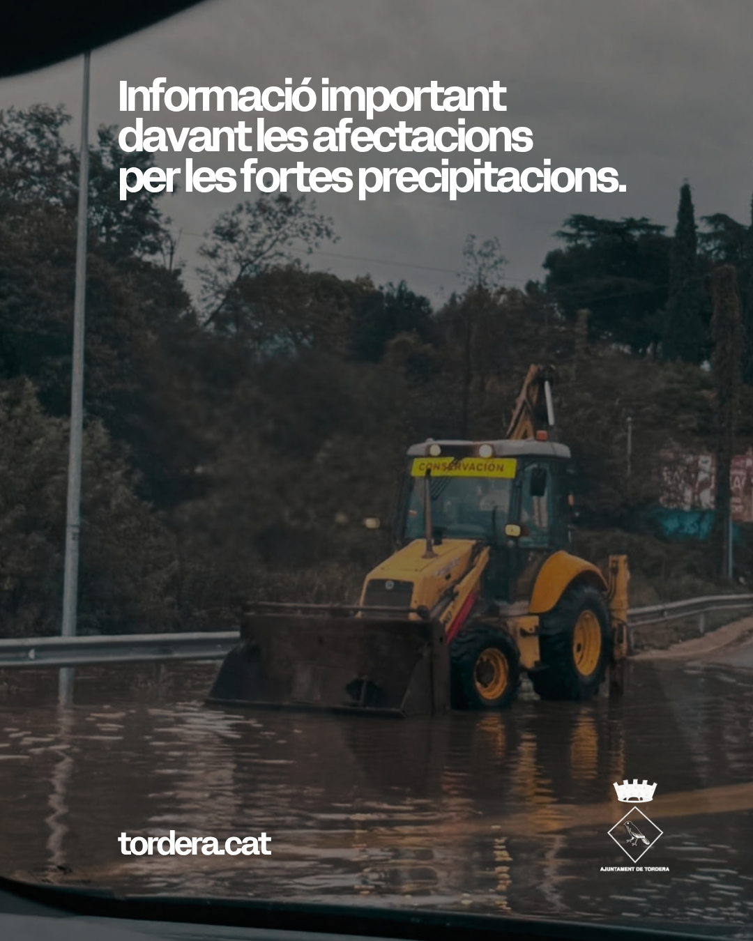 Informaci&oacute; important davant les afectacions per les fortes precipitacions