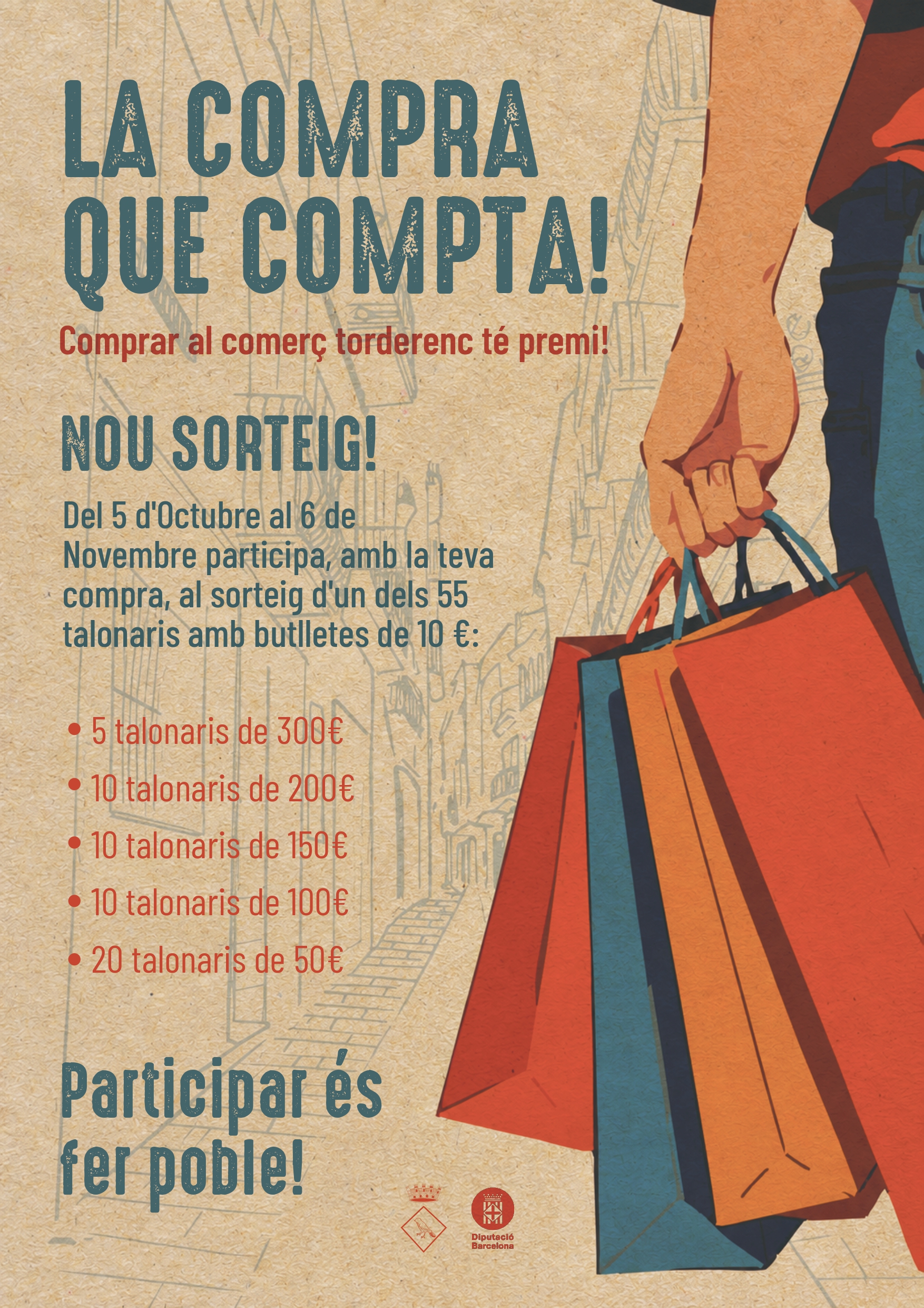 Aconsegueix fins a 300&euro; per a comprar al comer&ccedil; local!