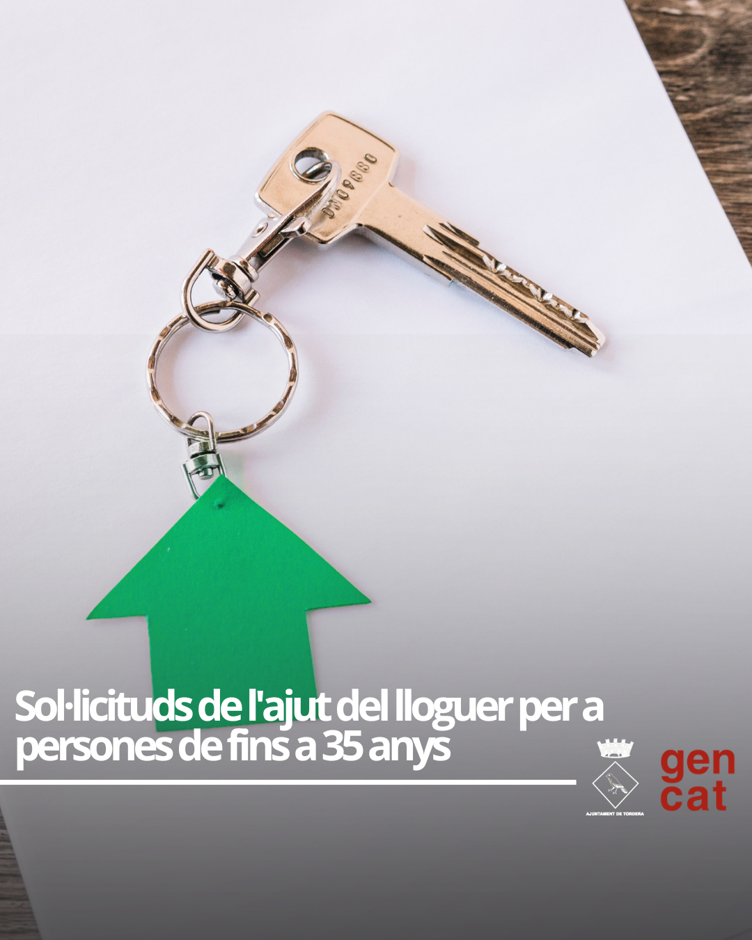 Oberta la convocat&ograve;ria per a sol&middot;licitar l'ajut del lloguer per a persones de fins a 35 anys
