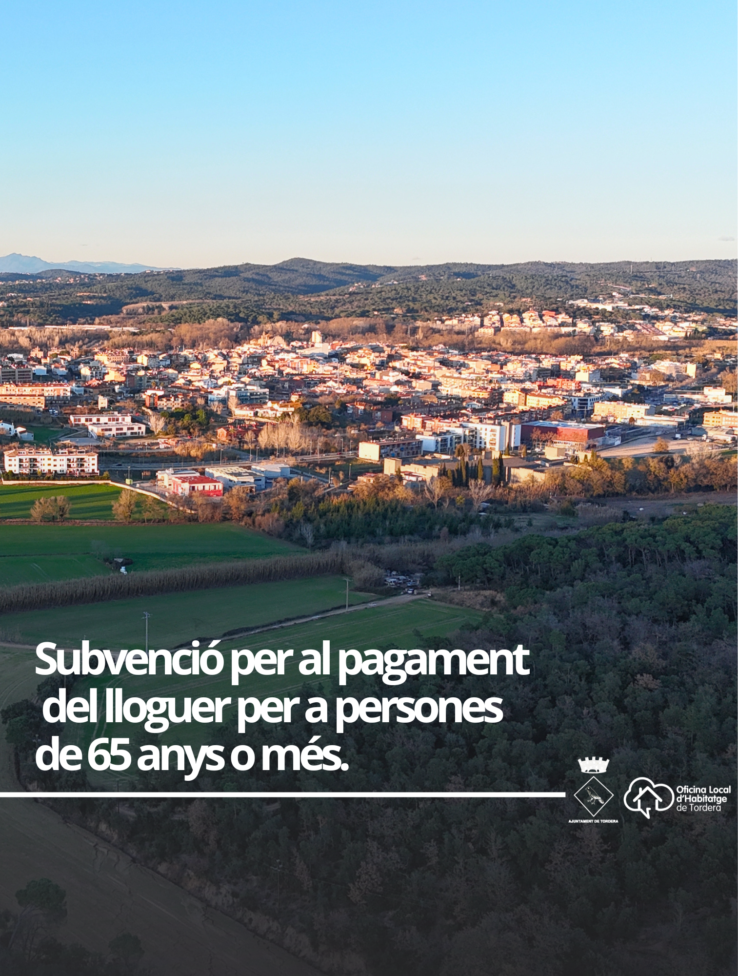 Oberta la convocatòria per sol·licitar les subvencions per al pagament del lloguer per a l'any 2026 per a persones de 65 anys o més