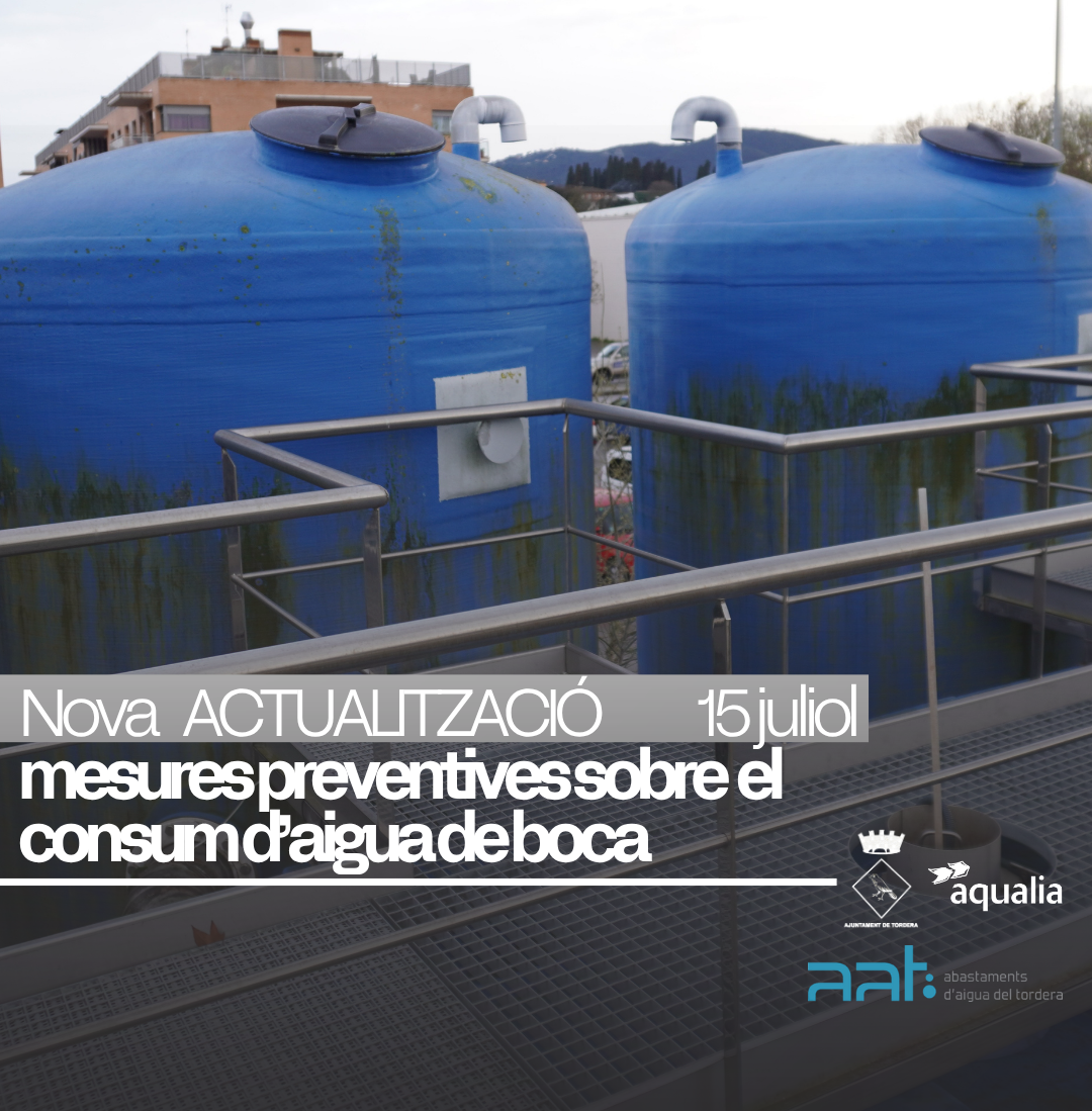 Mesura preventiva de restricci&oacute; temporal del consum d'aigua de boca