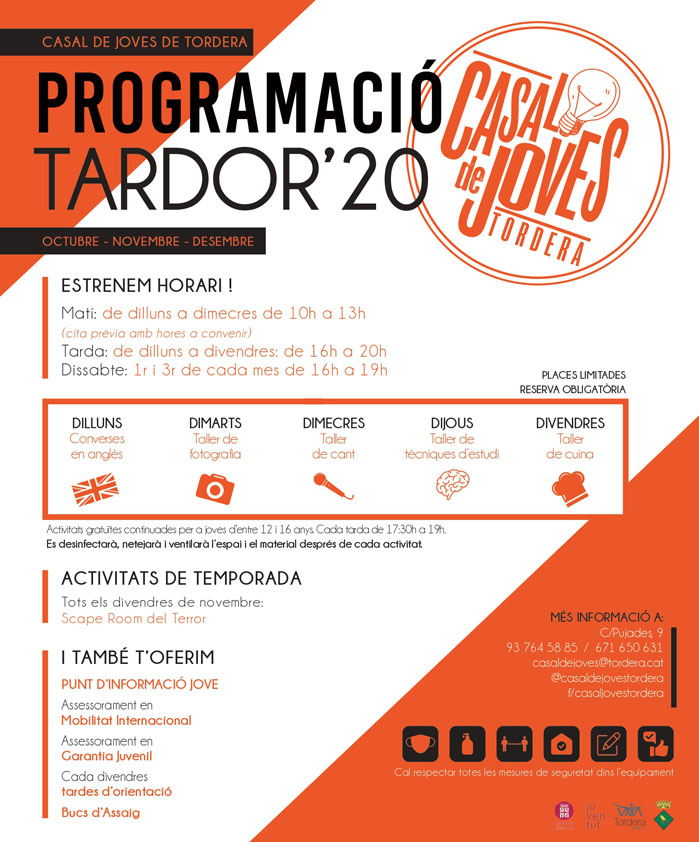 El Casal de joves presenta la seva programació de tardor