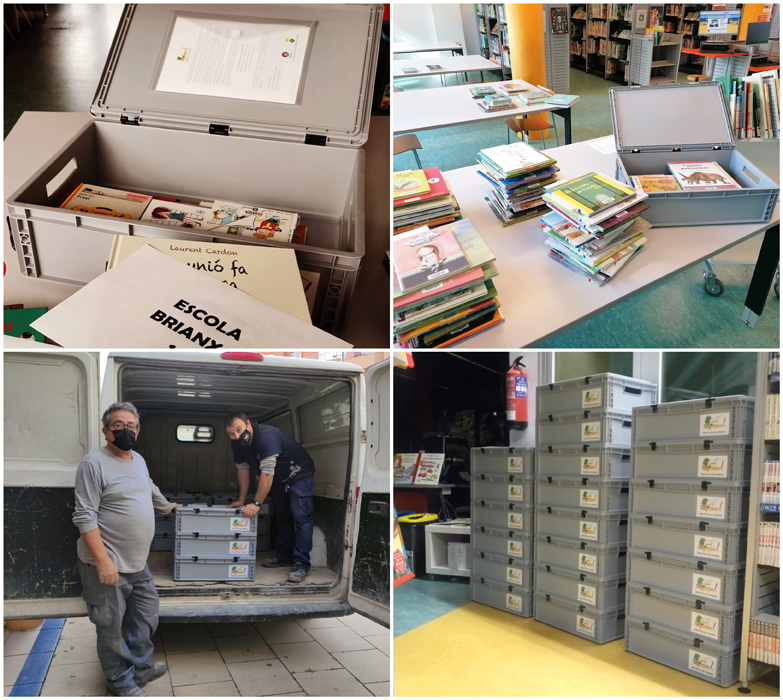 En temps de Covid la biblioteca s'apropa a les escoles